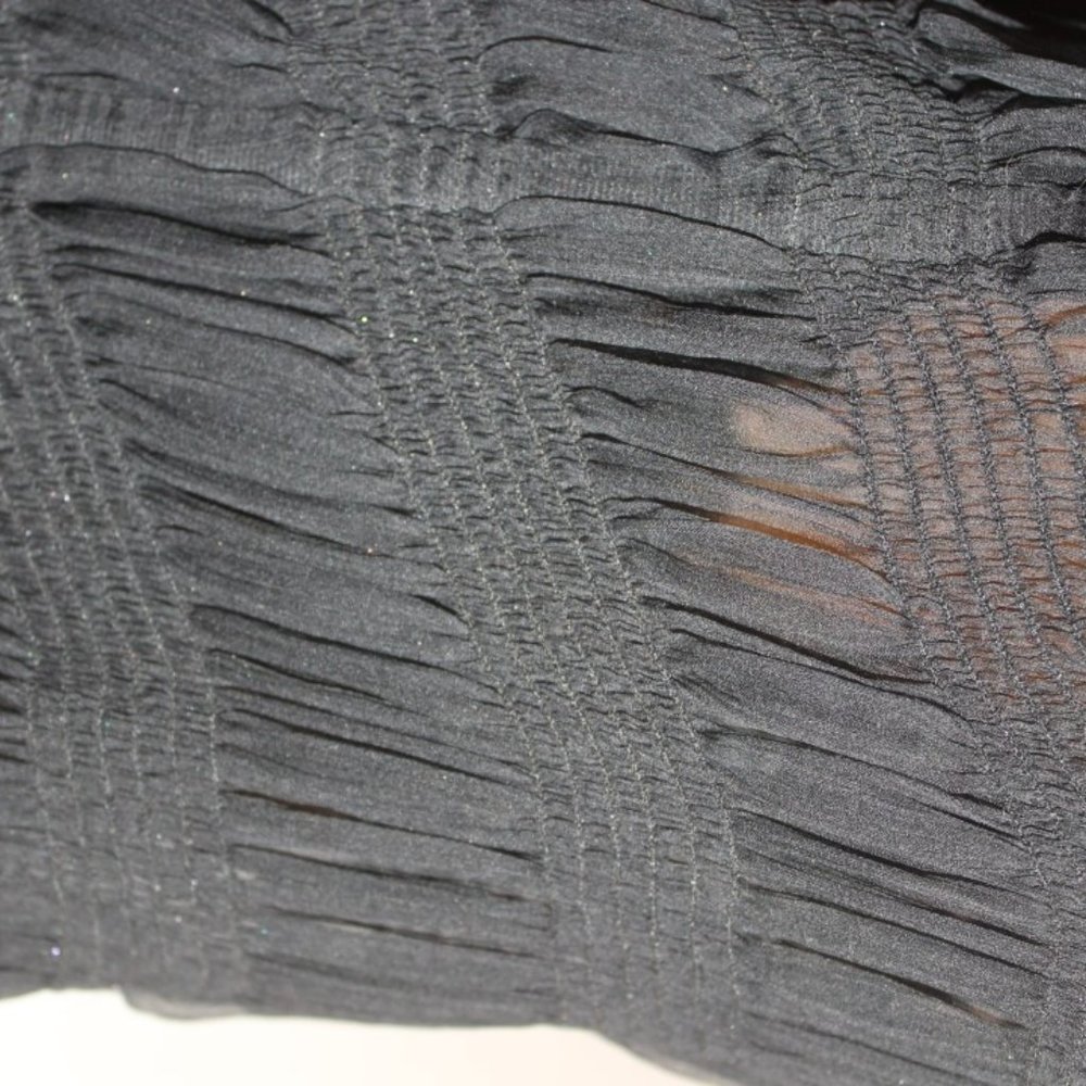 Dolce & Gabbana Black Nylon Evening Dress Sz 42 - Picture 8 of 11